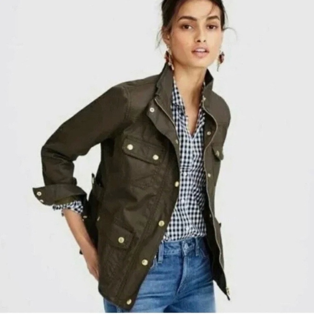 J.Crew Downtown Field Jacket – Military‑Inspired Utility Coat, Women’s Small